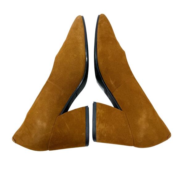 Vagabond Warm Tan Suede Block Heel Pumps Women's Size EU 38/US 7 - Picture 5 of 9